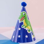 Chapeau a thme etoile de dinosaure, fournitures de fte en papier pour enfants, dcoration de fte d'annivers ...