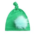 Chapeau en tricot multicolore de style coren pour nouveau n, style bohme indien, turban a nud, bonnets, ...