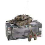 Char militaire de simulation 1:14 4ch, tourelle rotative, lumire et musique, tlcommande modle de ...
