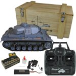 Char radiocommand� tank de combat panzerkampfwagen iii pkw 3 1 / 16 eme ir son et fum�e - amewi