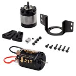 De charbon externe 540 moteur bross 21t avec rducteur 1:5 pour remorque 1 / 14 1 / 10 rc car crawler ...