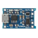 Charge de batterie au lithium + protection 2 - en - 1 carte de circuit imprim� 5v 1a 2a micro usb module ...