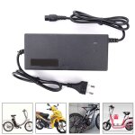 Chargeur de batterie universel portable en plastique 12ah, pour scooter électrique et vélo, dc67. 2v ... Chargeur de batterie universel portable en plastique 12ah, pour scooter électrique et vélo, dc67. 2v ...