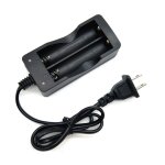 Chargeur de batterie usb 18650, noir, 2 fentes pour la charge 18650, batterie au lithium rechargeable ... Chargeur de batterie usb 18650, noir, 2 fentes pour la charge 18650, batterie au lithium rechargeable ...