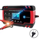 Chargeur de batterie de voiture 12 / 24v, 8a, ecran tactile lcd, rparation d'impulsions, charge rapide, ...