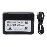 Chargeur d'�quilibrage 2s 7. 4v lipo - pour voiture rc wltoys, bateau, avion - noir