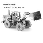 Chargeuse sur pneus - puzzle 3d en métal pour enfants, modèle d'assemblage, camion a benne, bulldozer, ... Chargeuse sur pneus - puzzle 3d en métal pour enfants, modèle d'assemblage, camion a benne, bulldozer, ...