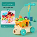 Chariot a courses pour enfants en plastique avec fruits et l�gumes jouet de poussette pour b�b�s gar�ons ...