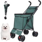 Chariot de courses pliable et robuste - grande capacit de 27, 2 kg - chariot de plage avec roues tout ...