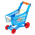 Chariot de courses � roue flexible, jouet d�tachable color�, jouet d'�picerie pour enfant