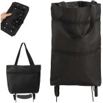 Chariot de courses, sacs de courses pliable avec roulettes sacs a roulettes sac a provisions 2 en 1 shopping ...