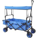 Chariot enfants de transport pliable ¿ 940 x 630 x 810 mm ¿ capacit de charge 100 kg ¿ avec larges ...