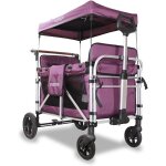 Chariot family cruiser gris, l'original, chariot de jardin pliable, homologu en - 1888, 4 enfants, banquette ...
