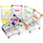 Chariot a main de supermarch� pour b�b�, mini chariot de shopping, d�coration de bureau, rangement de ...