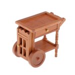 Chariot a manger miniature en bois, 2 etages, meubles, maison de poupée, cuisine, 1 / 12 Chariot a manger miniature en bois, 2 etages, meubles, maison de poupée, cuisine, 1 / 12