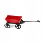 Chariot miniature en mtal vintage a l'chelle 1:12