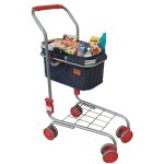 Chariot avec panier en jeans et 40 miniatures