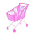 Chariot de supermarché miniature en plastique, jouet de simulation pour maison de poupée Chariot de supermarché miniature en plastique, jouet de simulation pour maison de poupée
