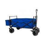 Chariot a tirer pliable de jardin avec toit > 120 x 60 x100 cm - -