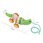 Chariot de traction pour bb, dessin anim mignon, poulet, canard, animal, jouet de marche, nouveau ...