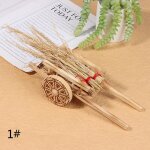 Chariot de traction en bois miniature 1:12 pour maison de poupe, 1 pice, pour jardin, scooter, chariot ...