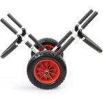 Chariot transport pliable planche sup planche de surf ski nautique 45kg max. pneu pu Chariot transport pliable planche sup planche de surf ski nautique 45kg max. pneu pu