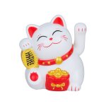 Chat porte - bonheur solaire 62 automatique, agitant, faisant signe de fortune, dcoration de bureau, ...