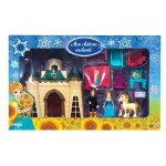 Château enchanté avec la princesse et le prince et des accessoires Château enchanté avec la princesse et le prince et des accessoires