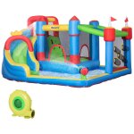 Ch�teau gonflable structure gonflable aire de jeux 3 - 8 ans avec gonfleur et sac de transport 390 x ...