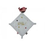 Les chatounets - doudou oiseau bird rose mouchoir plat so chic Les chatounets - doudou oiseau bird rose mouchoir plat so chic