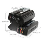 Chauffage à gaz 1300w, chauffage de camping à double usage, four à gaz portable pour chauffer la cuisine ... Chauffage à gaz 1300w, chauffage de camping à double usage, four à gaz portable pour chauffer la cuisine ...