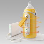 Chauffe - biberon a chargement rapide usb, pour enfant, lait maternel, portable, pour voyage en voiture, ...