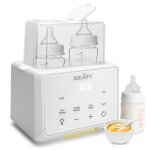 Chauffe biberon double bb sejoy chauffe jumeaux strilisateur intelligent multifonctions 6 en 1 - blanc ...