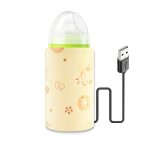 Chauffe - biberon innovant avec isolation thermique, alimentation usb, doublure amovible, compatible ...