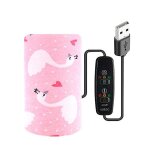 Chauffe - biberon isotherme en coton avec chargement usb, 3 réglages de température, rose Chauffe - biberon isotherme en coton avec chargement usb, 3 réglages de température, rose