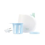 Chauffe - biberon pour la maison easy + pastel - blanc