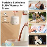 Chauffe - biberon portable avec 3 adaptateurs, biberon non inclus Chauffe - biberon portable avec 3 adaptateurs, biberon non inclus