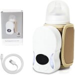 Chauffe - biberon portable pour bb - 10 000 mah - sans fil - avec 6 tempratures rglables - usb - ...