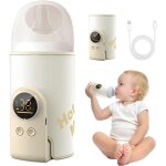 Chauffe - biberon portable pour bb, chauffe biberon portable avec ecran lcd, 6 niveaux de rglage tempratur ...
