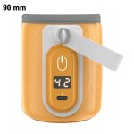 Chauffe - biberon portable avec chargement usb, housse isolante pour biberons de 6, 5 a 7 cm, chauffage ...