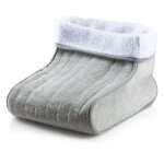 Chauffe - pieds domo - chanceliere - gris - 3 niveaux de chaleur - super doux