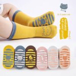 Chaussettes antidérapantes en caoutchouc pour bébé, pantoufles d'hiver chaudes, epaisses, motif dessin ... Chaussettes antidérapantes en caoutchouc pour bébé, pantoufles d'hiver chaudes, epaisses, motif dessin ...