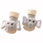 Chaussettes antid�rapantes en coton pour b�b�, 1 paire, 0 - 6m, mignonnes, petit el�phant, petit dinosaure, ...