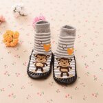 Chaussettes antidrapantes pour enfants en bas age, motif dessin anim, chaussons, chaussettes de sol ...