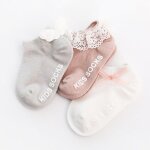 Chaussettes antid�rapantes pour nouveau - n�, 3 paires, en coton doux, couleur unie, pour b�b�, cadeau ...