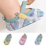 Chaussettes antidrapantes a schage rapide pour bb, chaussures de marche pour enfants, motif dessin ...