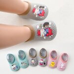 Chaussettes antidrapantes a schage rapide pour bb, chaussures de marche pour enfants, motif dessin ...
