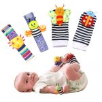 Chaussettes pour b�b�, bracelet de poignet, hochet, jouet doux, portable, main, bras, cheville, d�tecteur ...