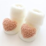 Chaussettes de b�b� st�r�o mignonnes, chaussettes de poup�e, stock moyen, brosse epaisse en velours, ...