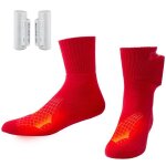 Chaussettes chauffantes electriques unisexe - rechargeables lavables - 2500mah